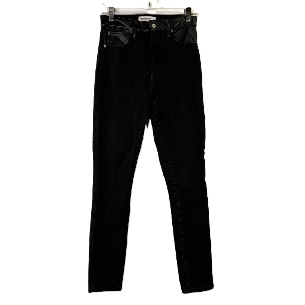 Abercrombie & Fitch Black The Super Skinny Ankle High-Rise Jeans Size 4 / 27